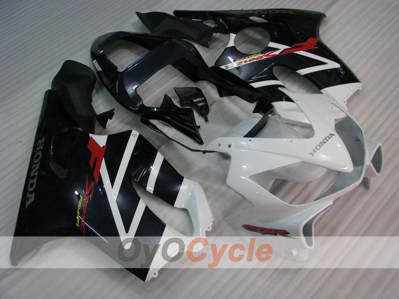 Injection Fairing kit for 01-03 CBR600F4i - White, Black - Factory Style #OYO87900168 Main image