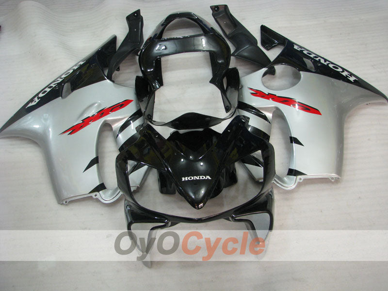 Injection Fairing kit for 01-03 CBR600F4i - Black, Silver - Factory Style #OYO87900171 Secondary image