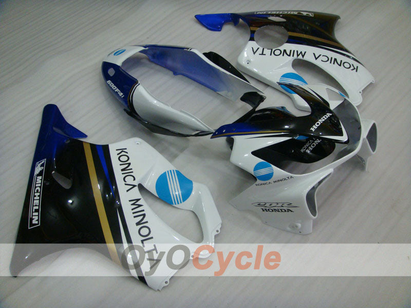 Injection Fairing kit for 04-07 CBR600F4i - White, Black - Konica Minolta, MICHELIN #OYO87900203 Main image