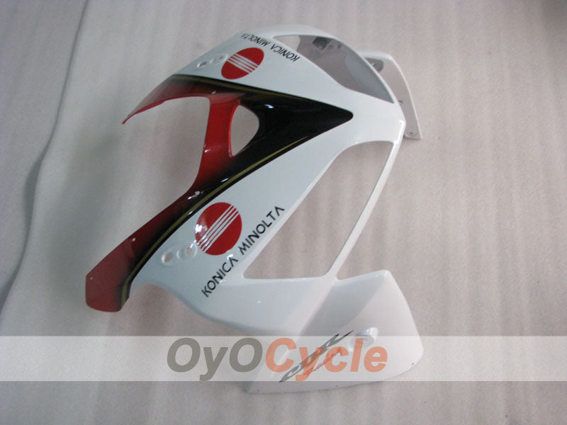 Injection Fairing kit for 05-06 CBR600RR - Red, White - Konica Minolta #OYO87900257