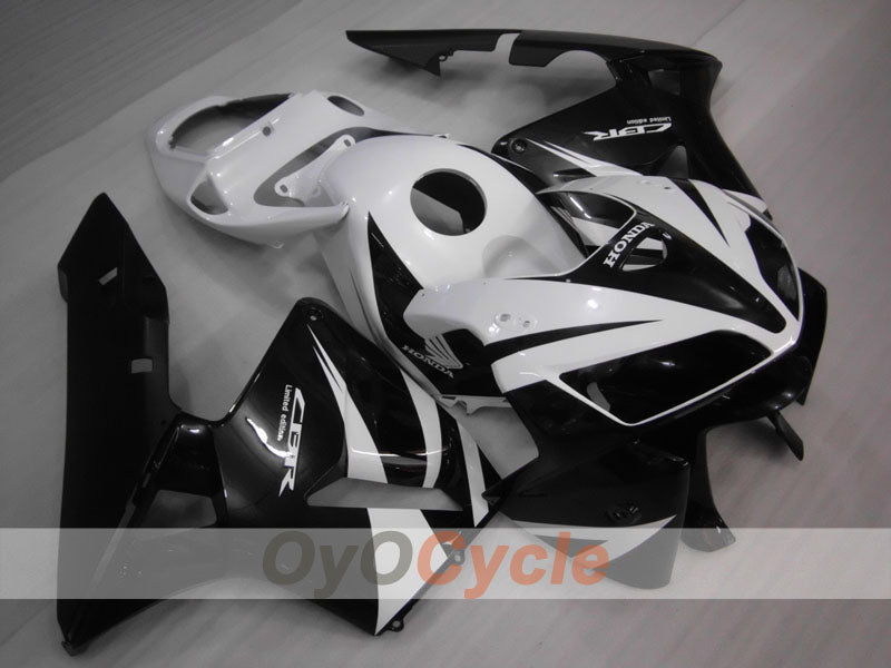 Injection Fairing kit for 05-06 CBR600RR - White, Black - Factory Style #OYO87900291 Main image