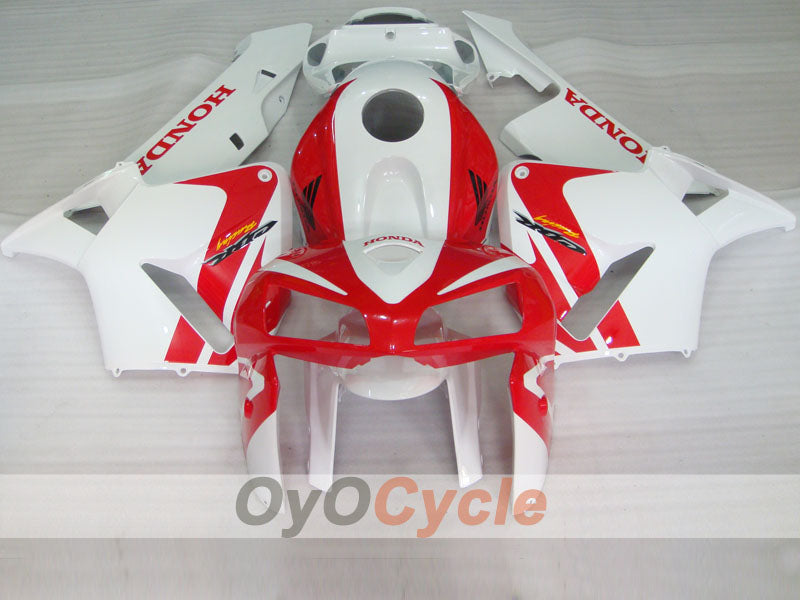 Injection Fairing kit for 05-06 CBR600RR - Red, White - Factory Style #OYO87900310
