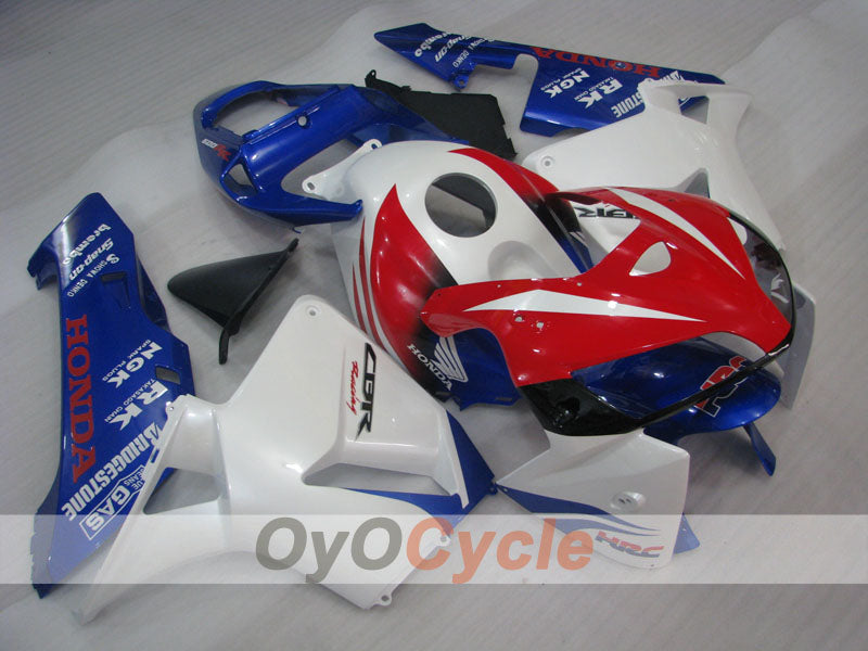 Injection Fairing kit for 05-06 CBR600RR - Blue, White - Factory Style #OYO87900316 Main image