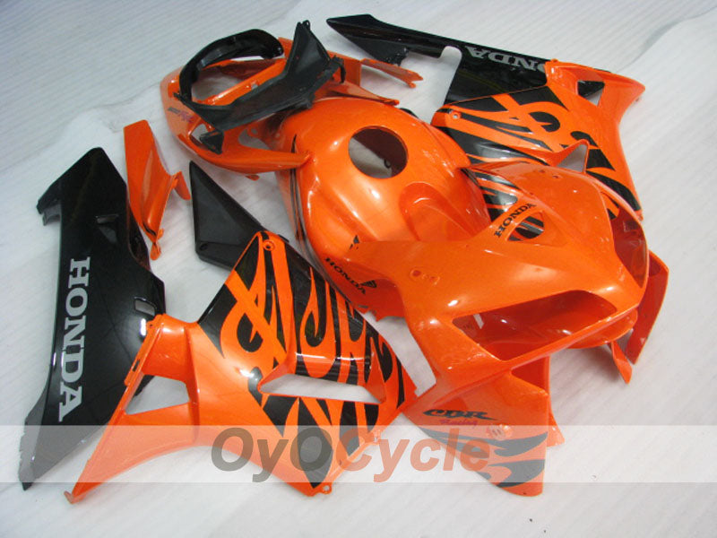 Injection Fairing kit for 05-06 CBR600RR - White, Black - Factory Style #OYO87900319 Main image