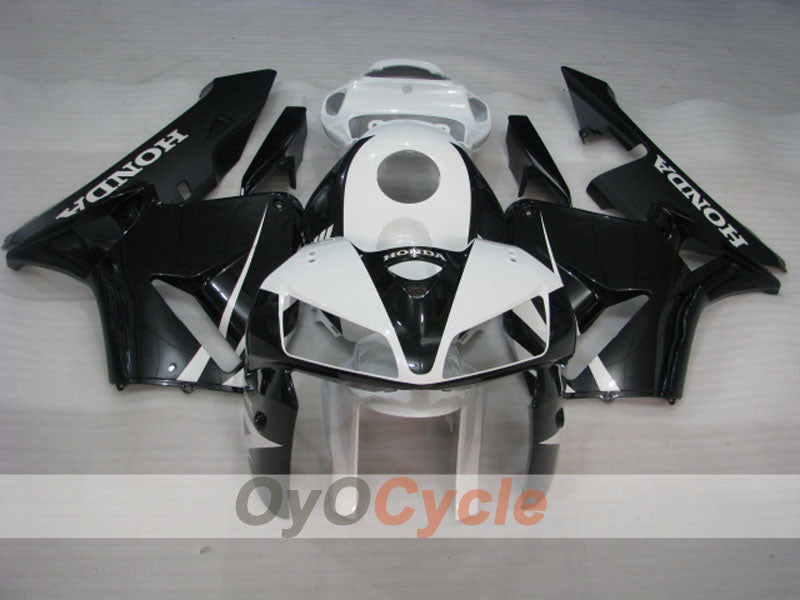 Injection Fairing kit for 05-06 CBR600RR - White, Black - Factory Style #OYO87900320