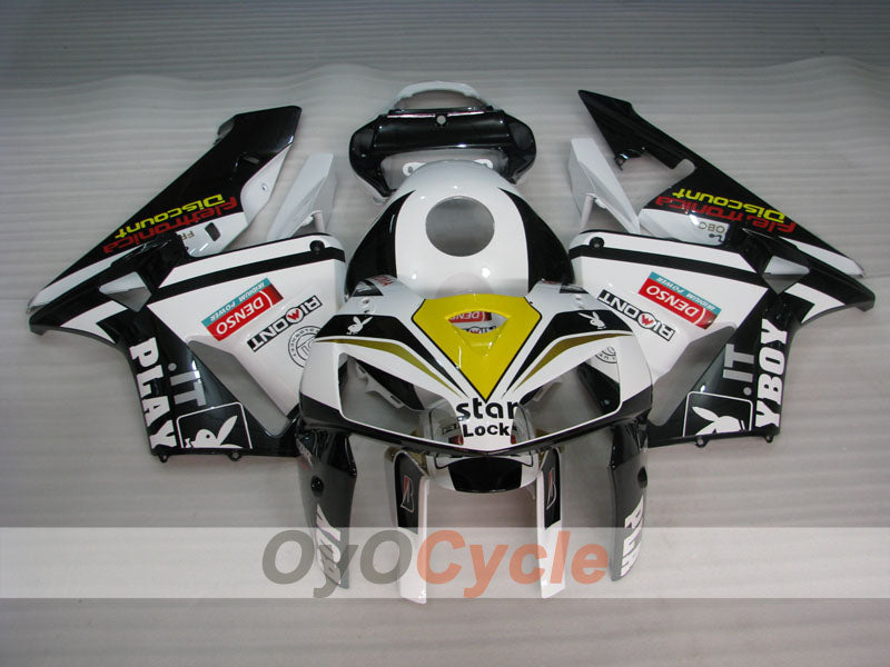 Injection Fairing kit for 05-06 CBR600RR - White, Black - PlayBoy #OYO87900323 Secondary image