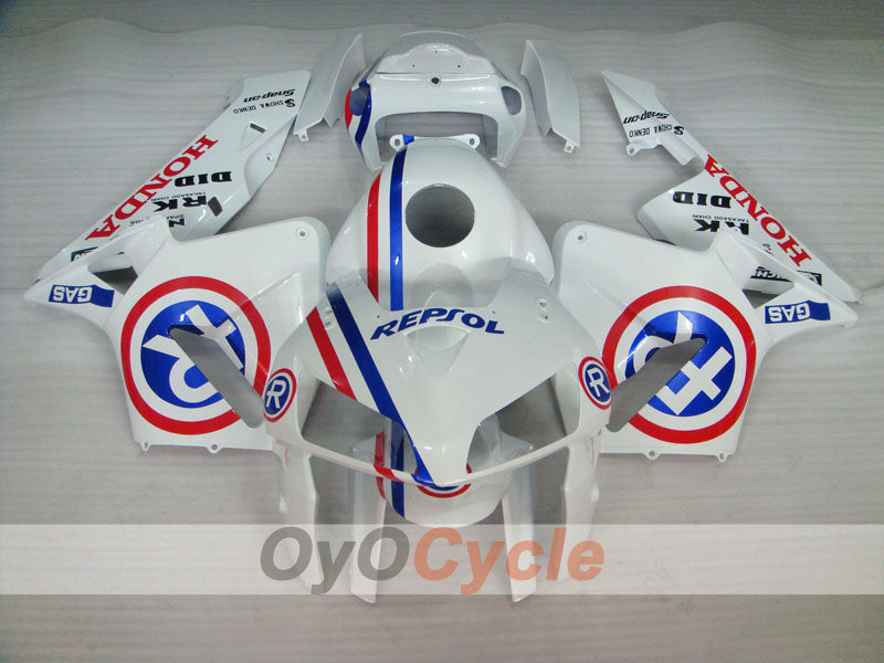 Injection Fairing kit for 05-06 CBR600RR - White - MICHELIN, RK, Repsol #OYO87900326