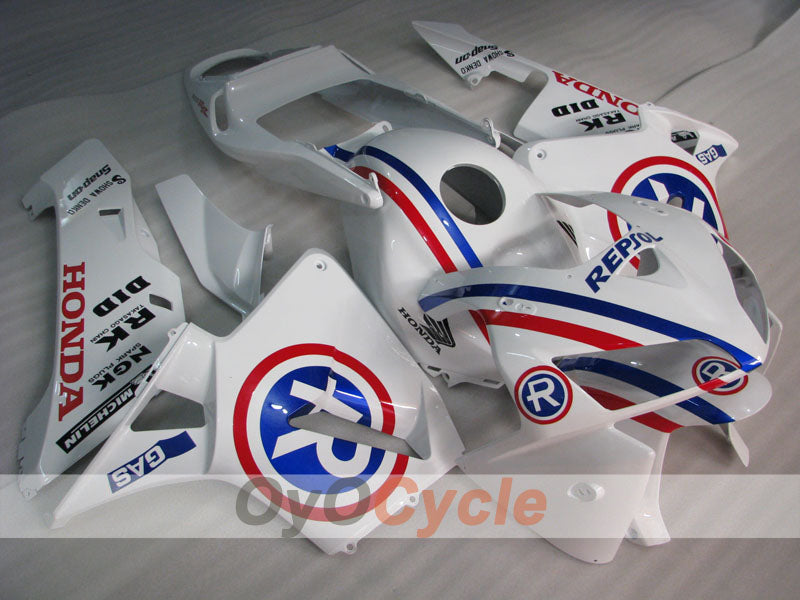 Injection Fairing kit for 05-06 CBR600RR - White - MICHELIN, RK, Repsol #OYO87900326 Main image