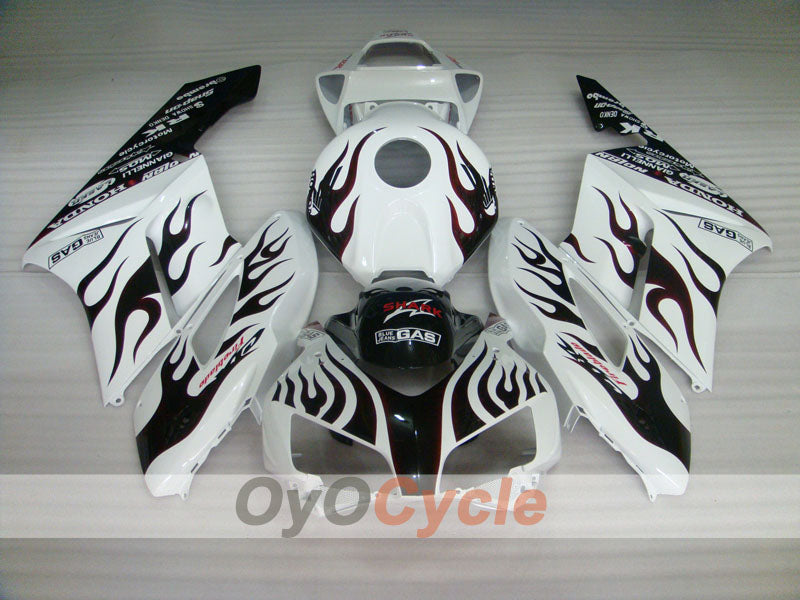 Injection Fairing kit for 04-05 CBR1000RR - Red, White - Flame #OYO87900494