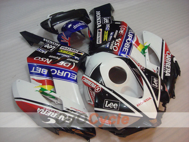 Injection Fairing kit for 04-05 CBR1000RR - White, Black - Lee #OYO87900501 Main image