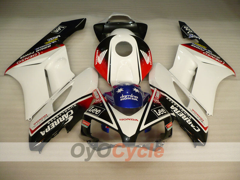 Injection Fairing kit for 04-05 CBR1000RR - White, Black - Lee #OYO87900502