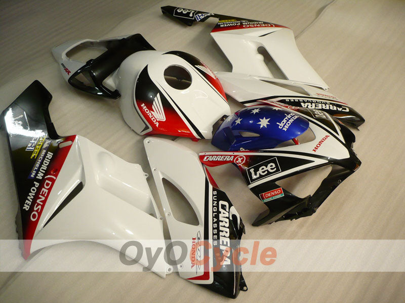 Injection Fairing kit for 04-05 CBR1000RR - White, Black - Lee #OYO87900502