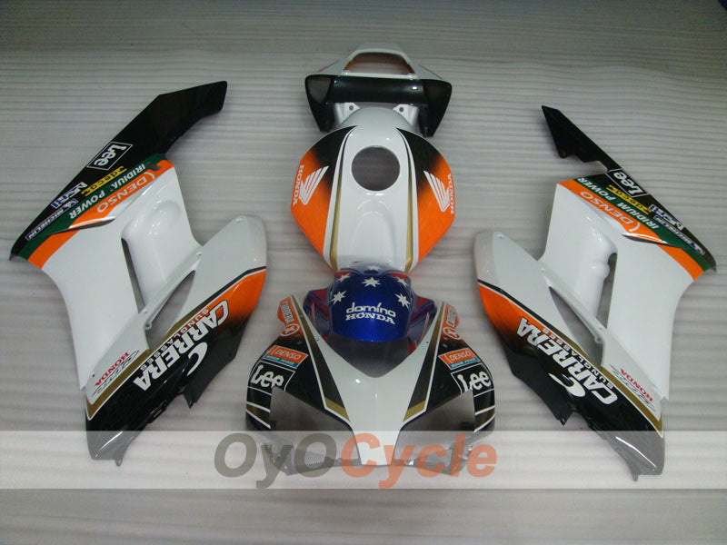 Injection Fairing kit for 04-05 CBR1000RR - White, Black - CARRERA, Lee #OYO87900505 Secondary image