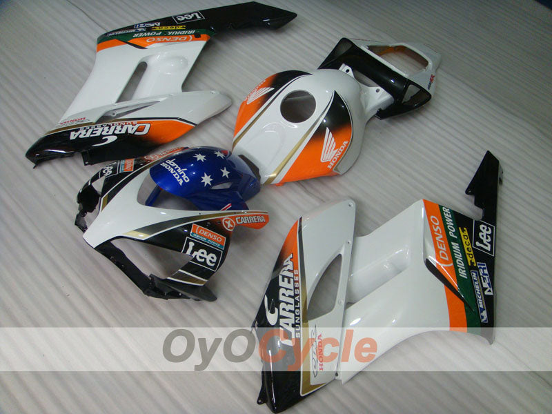 Injection Fairing kit for 04-05 CBR1000RR - White, Black - CARRERA, Lee #OYO87900505