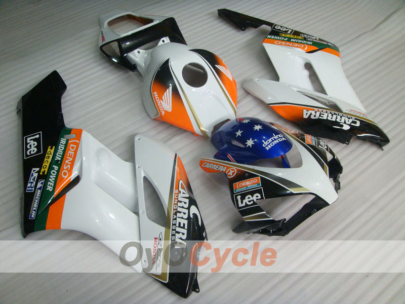 Injection Fairing kit for 04-05 CBR1000RR - White, Black - CARRERA, Lee #OYO87900505 Main image