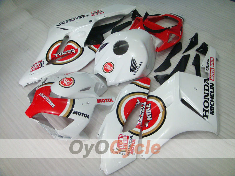 Injection Fairing kit for 04-05 CBR1000RR - Red, White - Lucky Strike #OYO87900507