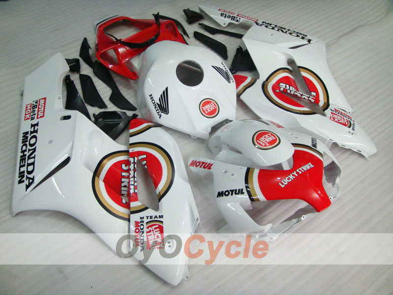 Injection Fairing kit for 04-05 CBR1000RR - Red, White - Lucky Strike #OYO87900507 Main image