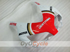 Injection Fairing kit for 04-05 CBR1000RR - Red, White - Lucky Strike #OYO87900507