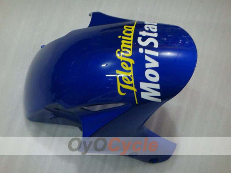 Injection Fairing kit for 04-05 CBR1000RR - Yellow, Blue - Movistar #OYO87900512