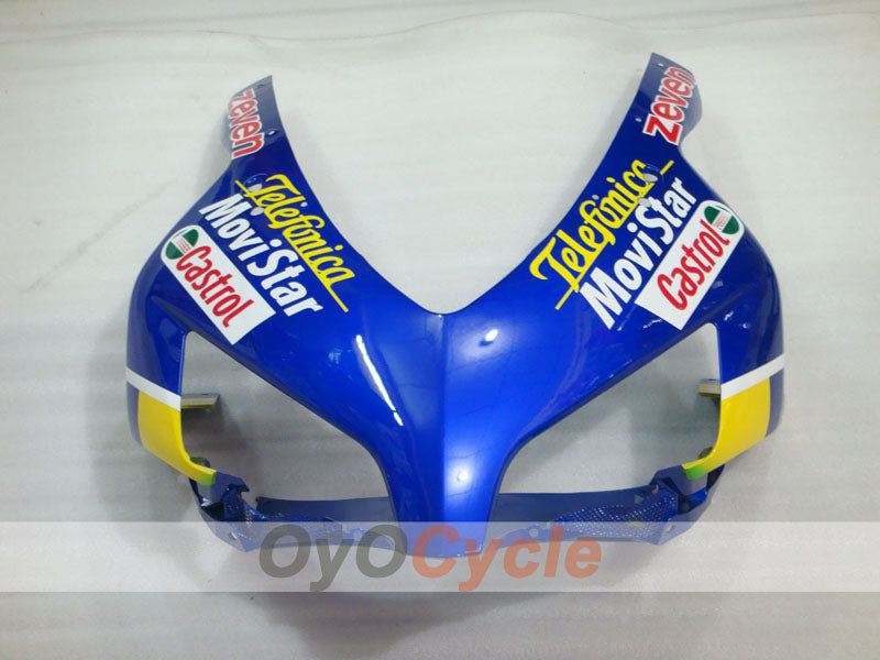 Injection Fairing kit for 04-05 CBR1000RR - Yellow, Blue - Movistar #OYO87900512