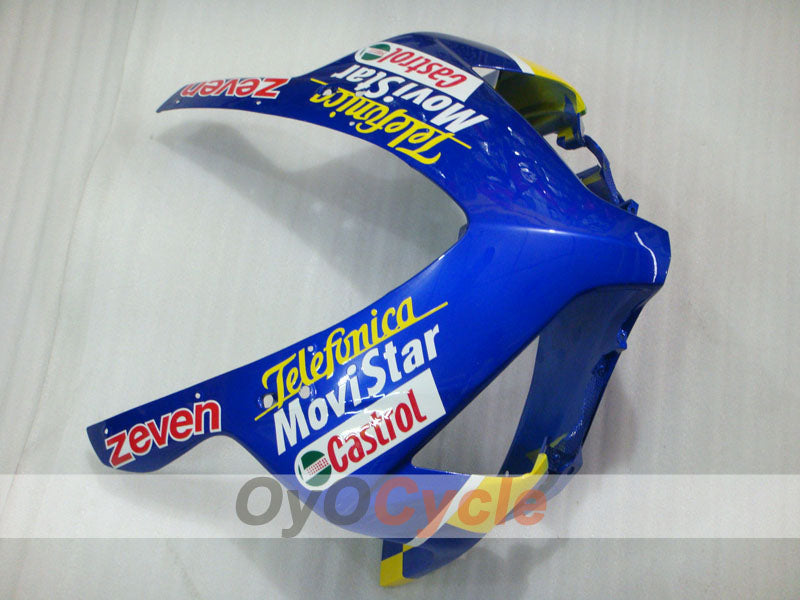 Injection Fairing kit for 04-05 CBR1000RR - Yellow, Blue - Movistar #OYO87900512