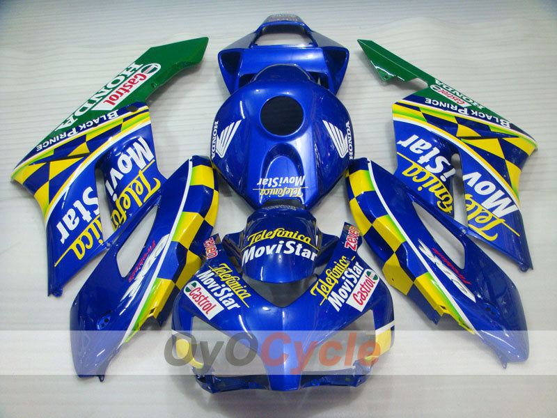 Injection Fairing kit for 04-05 CBR1000RR - Yellow, Blue - Movistar #OYO87900512 Secondary image