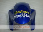 Injection Fairing kit for 04-05 CBR1000RR - Yellow, Blue - Movistar #OYO87900512