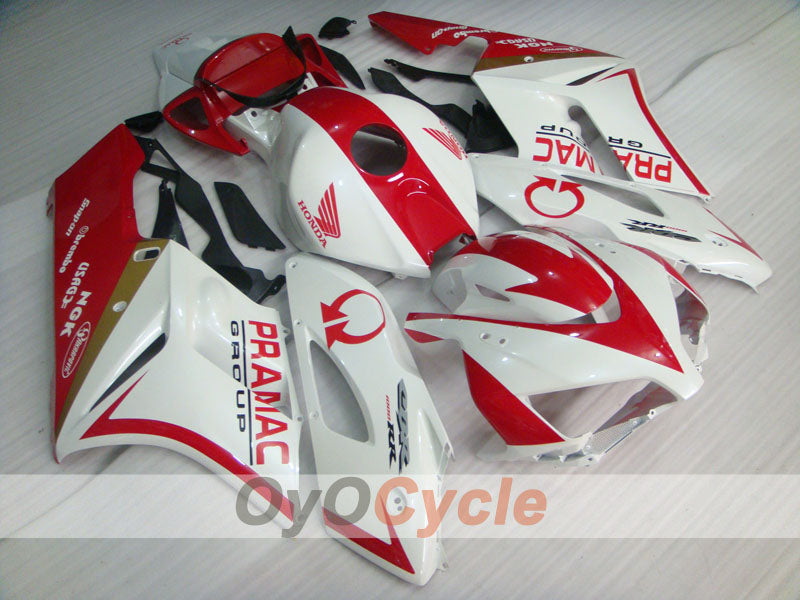 Injection Fairing kit for 04-05 CBR1000RR - Red, White - PRAMAC #OYO87900526 Secondary image