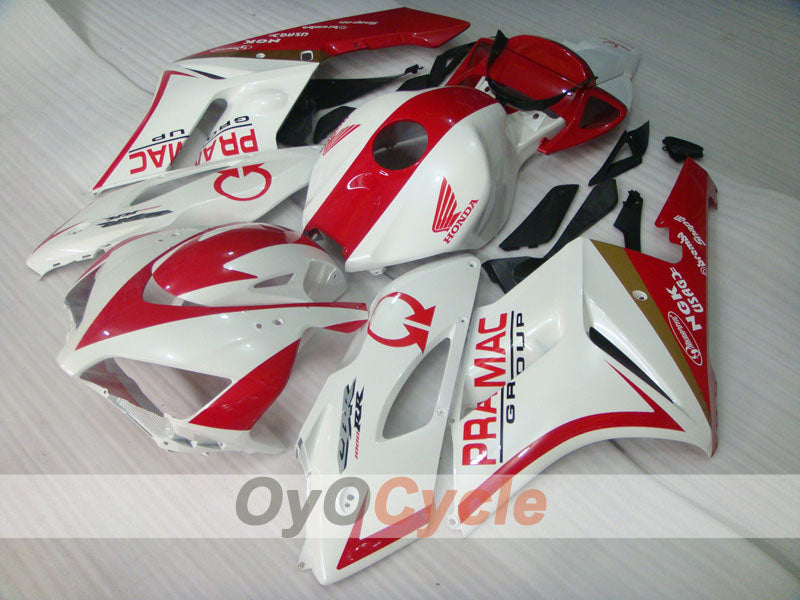 Injection Fairing kit for 04-05 CBR1000RR - Red, White - PRAMAC #OYO87900526 Main image