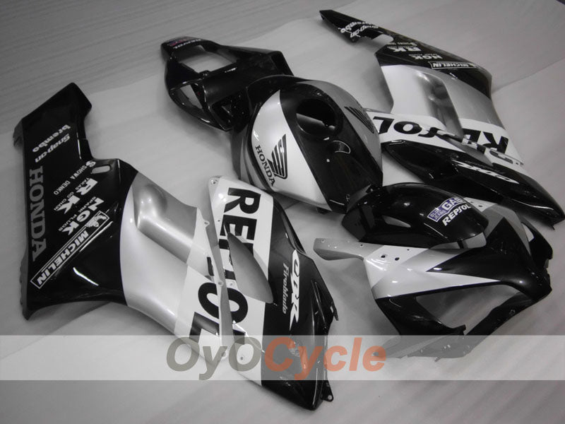 Injection Fairing kit for 04-05 CBR1000RR - Black, Silver - Repsol #OYO87900532