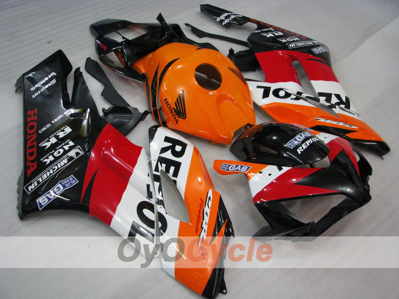 Injection Fairing kit for 04-05 CBR1000RR - Orange, Black - Repsol #OYO87900533 Main image
