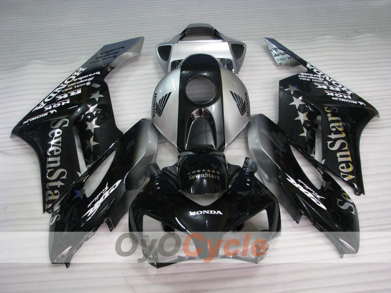 Injection Fairing kit for 04-05 CBR1000RR - Black, Silver - SevenStars #OYO87900546