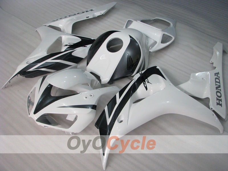 Injection Fairing kit for 06-07 CBR1000RR - White, Black - Fireblade #OYO87900576 Main image