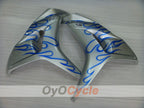 Injection Fairing kit for 06-07 CBR1000RR - Blue, Silver - Flame #OYO87900599