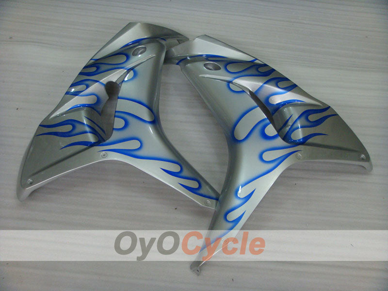 Injection Fairing kit for 06-07 CBR1000RR - Blue, Silver - Flame #OYO87900599