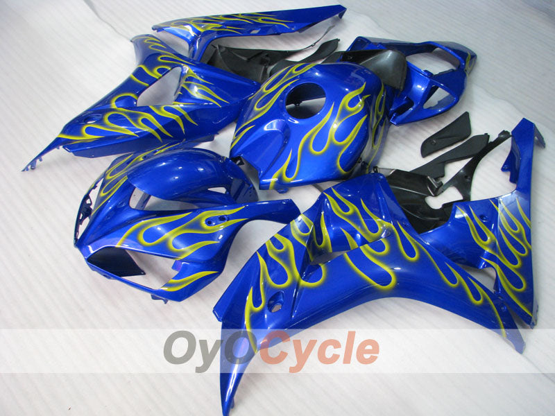 Injection Fairing kit for 06-07 CBR1000RR - Yellow, Blue - Flame #OYO87900603 Secondary image