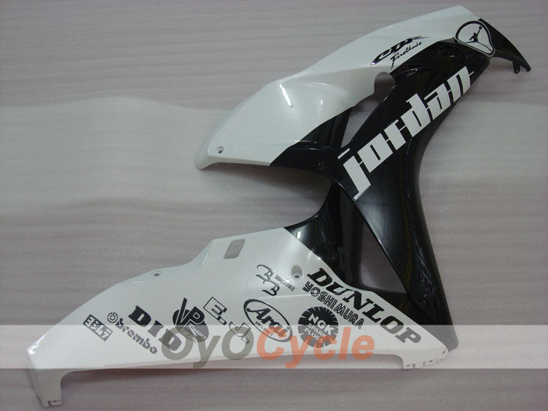 Injection Fairing kit for 06-07 CBR1000RR - White, Black - Jordan #OYO87900612