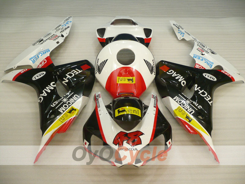 Injection Fairing kit for 06-07 CBR1000RR - White, Black - Factory Style #OYO87900630
