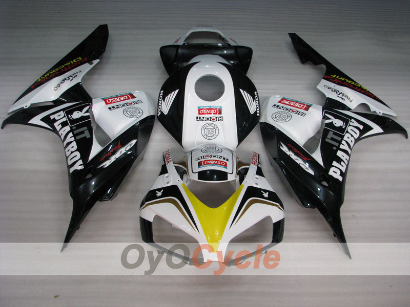Injection Fairing kit for 06-07 CBR1000RR - White, Black - PlayBoy #OYO87900634 Secondary image