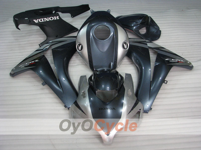 Injection Fairing kit for 08-11 CBR1000RR - Black, Silver - Fireblade #OYO87900675 Secondary image