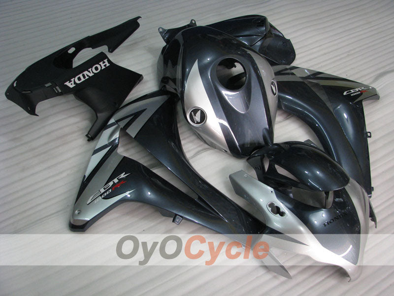 Injection Fairing kit for 08-11 CBR1000RR - Black, Silver - Fireblade #OYO87900675