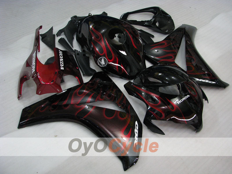Injection Fairing kit for 08-11 CBR1000RR - Red, Black - Flame #OYO87900684