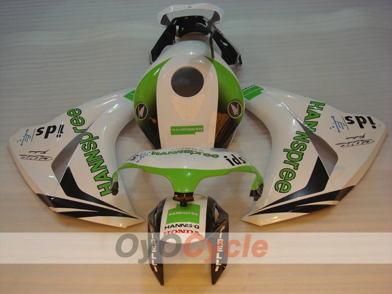 Injection Fairing kit for 08-11 CBR1000RR - Green, White - HANN Spree #OYO87900685
