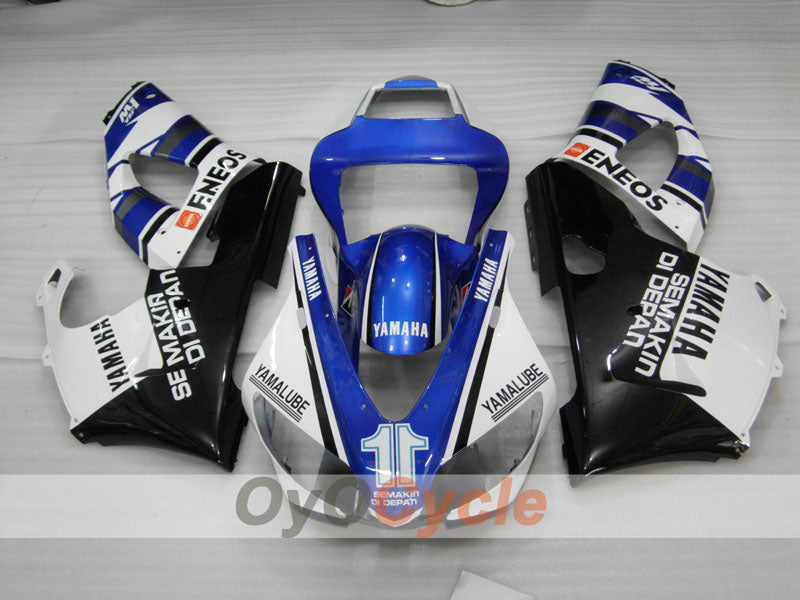 Injection Fairing kit for 98-99 YZF-R1 - White, Black - Factory Style #OYO87900746
