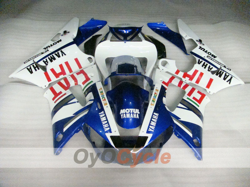 Injection Fairing kit for 00-01 YZF-R1 - Blue, White - FIAT, MOTUL #OYO87900760 Secondary image