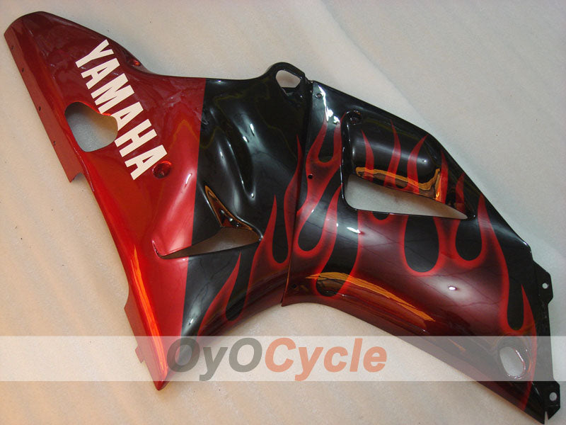 Injection Fairing kit for 00-01 YZF-R1 - Red, Black - Flame #OYO87900768