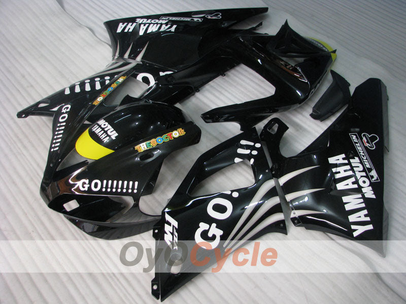 Injection Fairing kit for 00-01 YZF-R1 - Black - GO!!!!!!!, MOTUL #OYO87900771