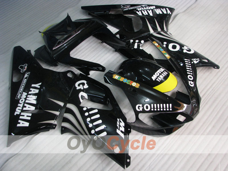 Injection Fairing kit for 00-01 YZF-R1 - Black - GO!!!!!!!, MOTUL #OYO87900771