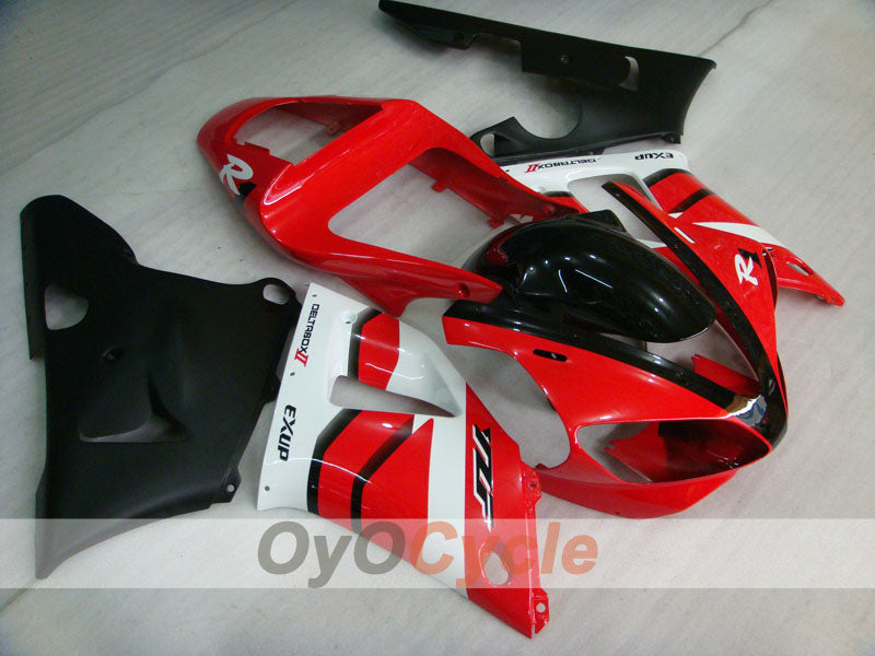 Injection Fairing kit for 00-01 YZF-R1 - Red, White - Factory Style #OYO87900779