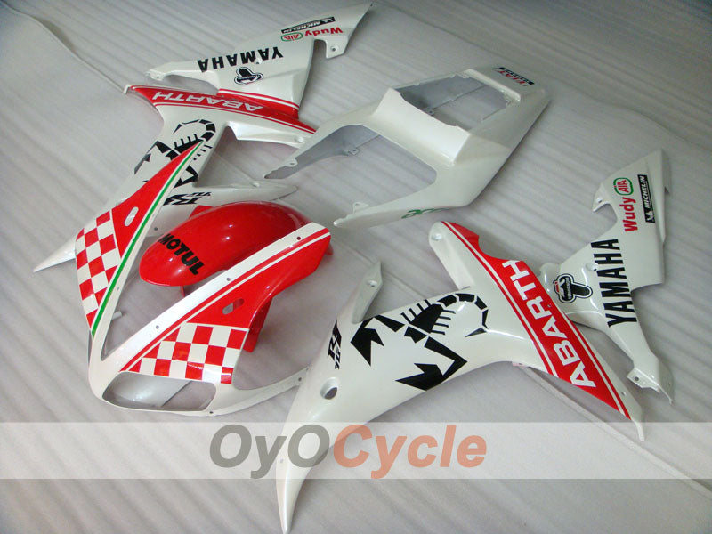 Injection Fairing kit for 02-03 YZF-R1 - Red, White, Matte - ABARTH #OYO87900786 Secondary image